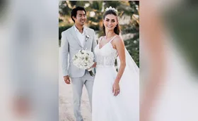 Pamela e William casaram-se em Cancún