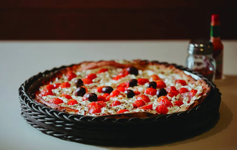 Pizza de Alho Poró e Cream Chesse Philadelphia: ingredientes selecionados e originais são características da Borelluccio