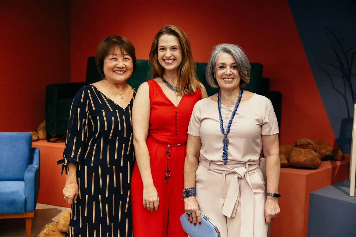 Elisa Koyama, Stefanie Fornasier e Cleusa Fornasier