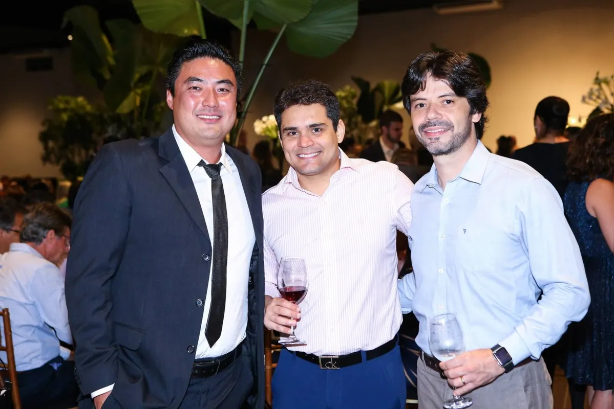 Dr. Luiz Fernando Kunii, Wilson Albieri e André Moreira