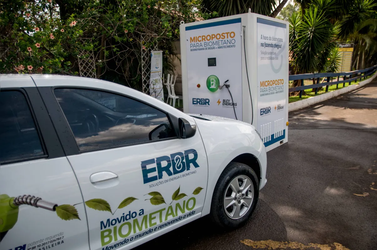 Microsposto desenvolvido por empresa londrinense para substituir diesel por biometano no campo