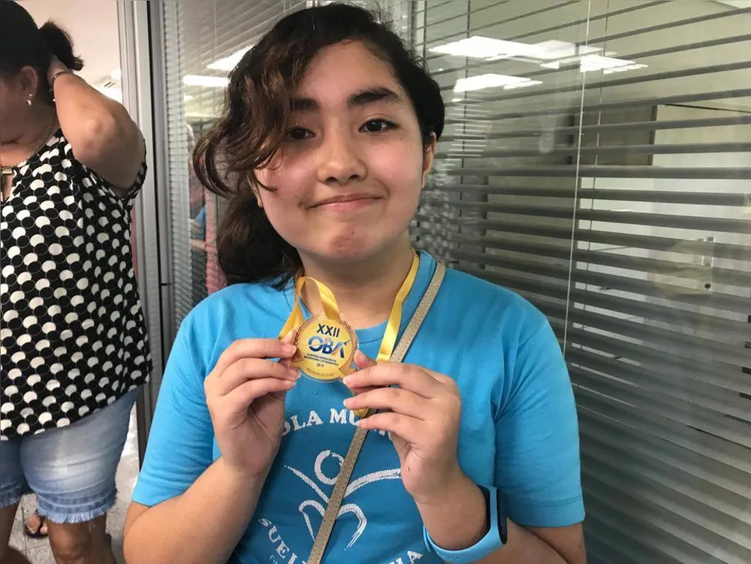 Julia Akemi Nidahara foi medalha de ouro na OBA 2019