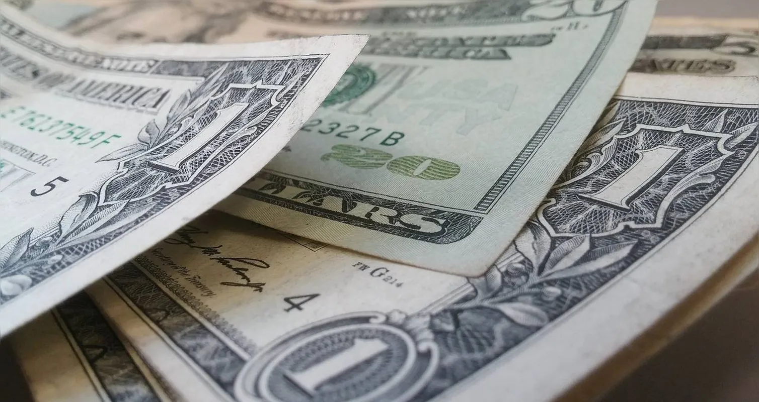 Imagem ilustrativa da imagem Após avançar com fala de Guedes, dólar desacelera para R$ 4,24 com leilão do BC