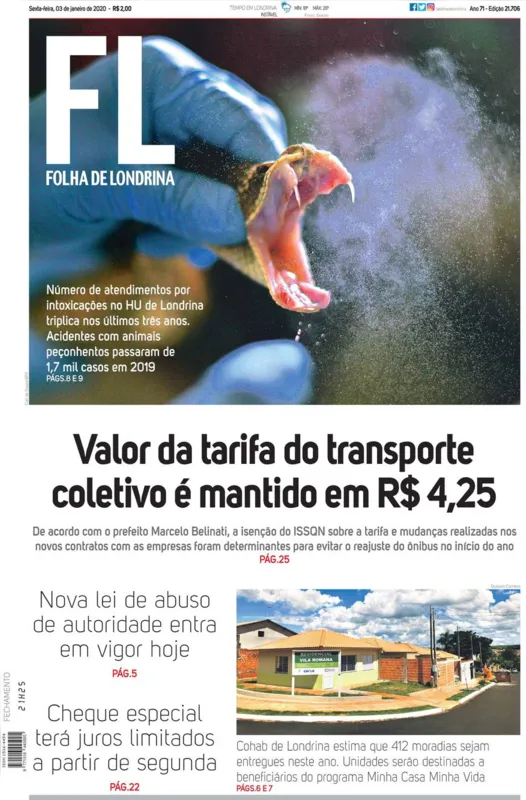 Imagem ilustrativa da imagem Capa 03/01/2020