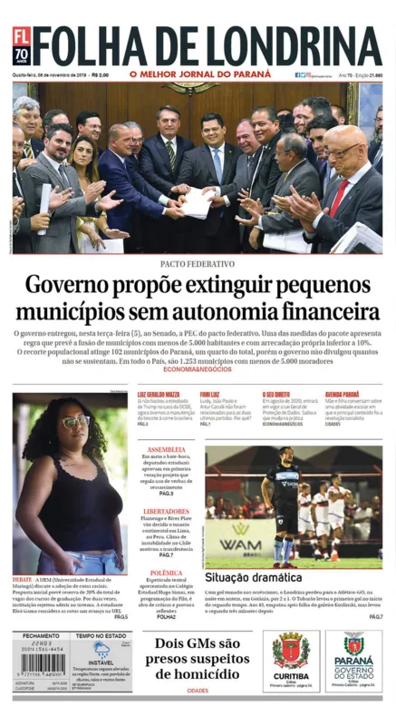 Imagem ilustrativa da imagem Capa 06/11/2019