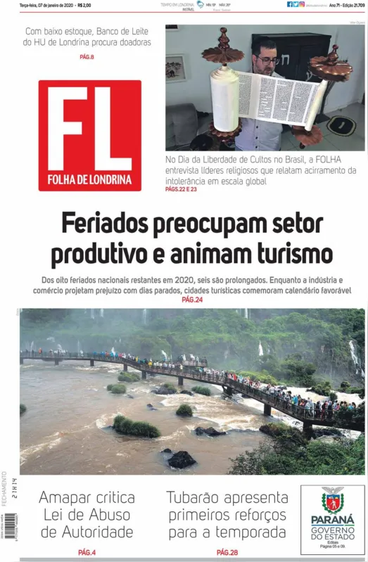 Imagem ilustrativa da imagem Capa 07/01/2020