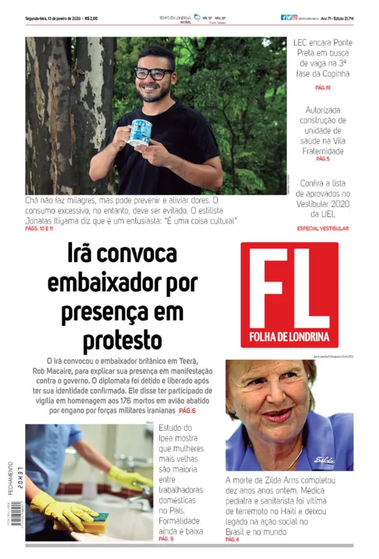 Imagem ilustrativa da imagem Capa 13/01/2020