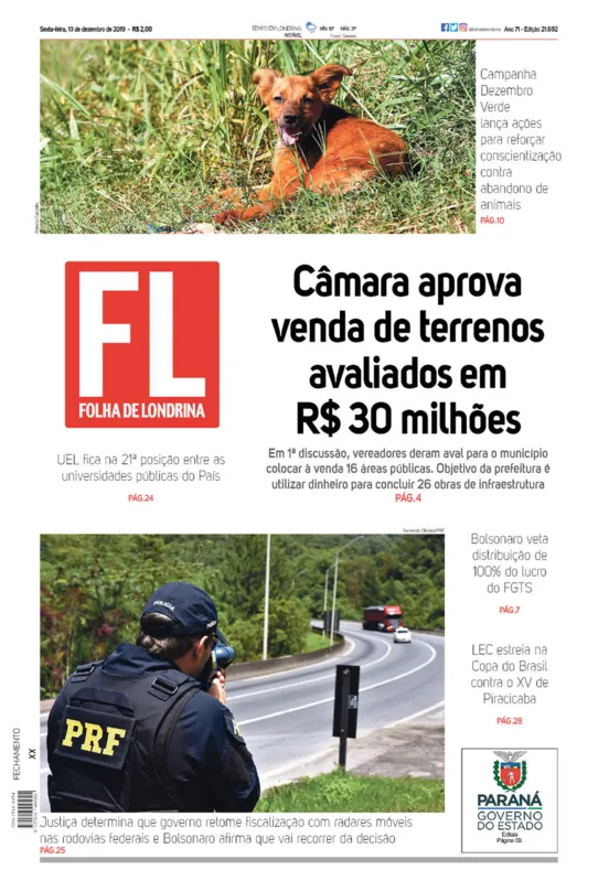 Imagem ilustrativa da imagem Capa 13/12/2019