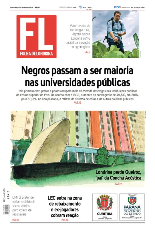 Imagem ilustrativa da imagem Capa 14/11/2019