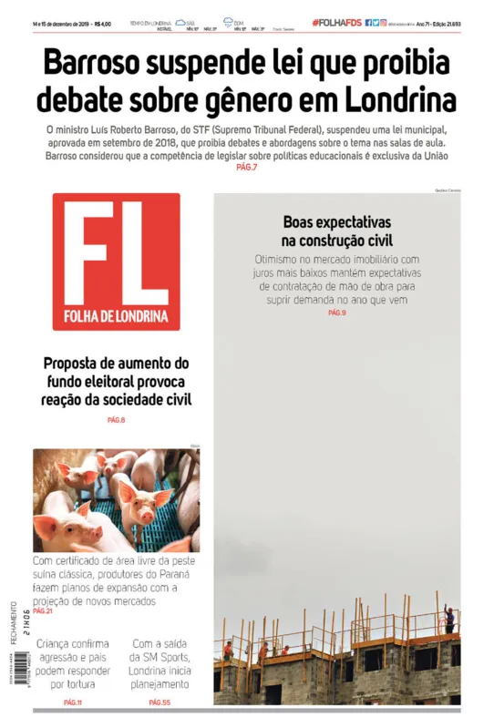 Imagem ilustrativa da imagem Capa 14/12/2019