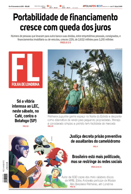 Imagem ilustrativa da imagem Capa 16/11/2019