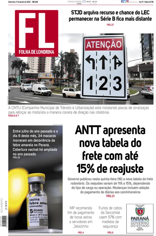 Imagem ilustrativa da imagem Capa 17/01/2019