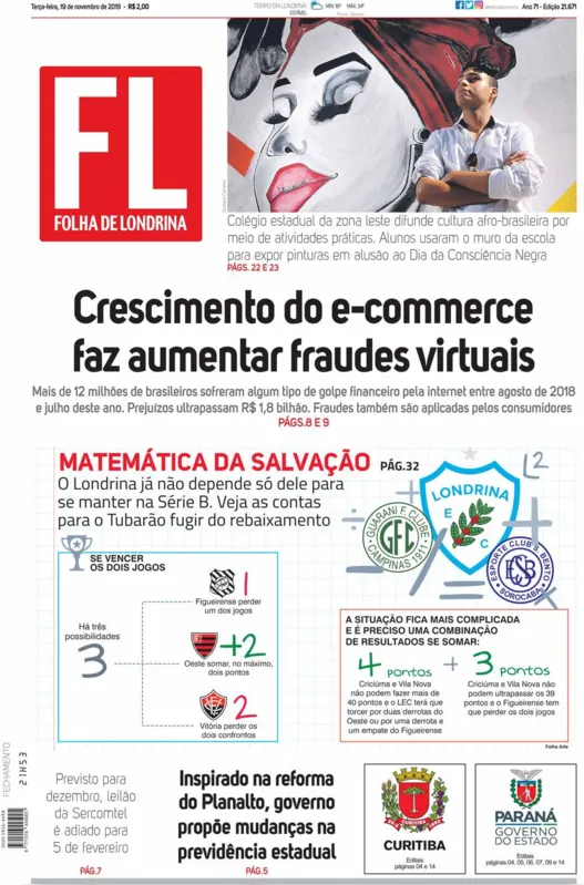 Imagem ilustrativa da imagem Capa 19/11/2019