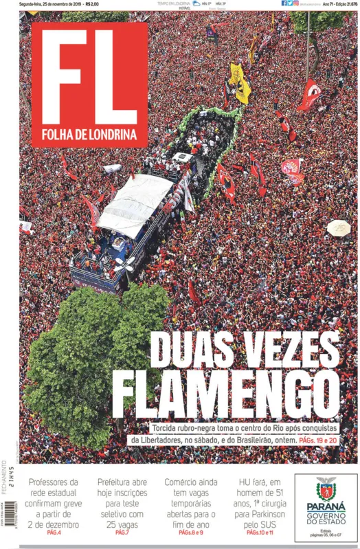 Imagem ilustrativa da imagem Capa 25/11/2019