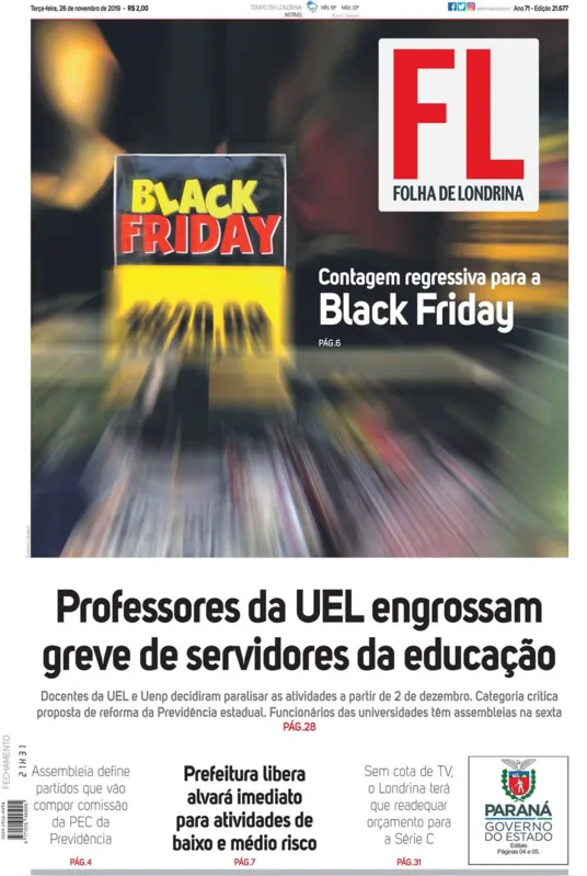 Imagem ilustrativa da imagem Capa 26/11/2019