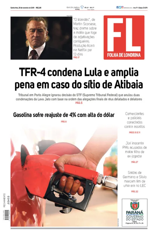 Imagem ilustrativa da imagem Capa 28/11/2019