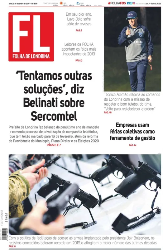 Imagem ilustrativa da imagem Capa 28/12/2019