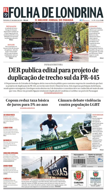 Imagem ilustrativa da imagem Capa 31/10/2019