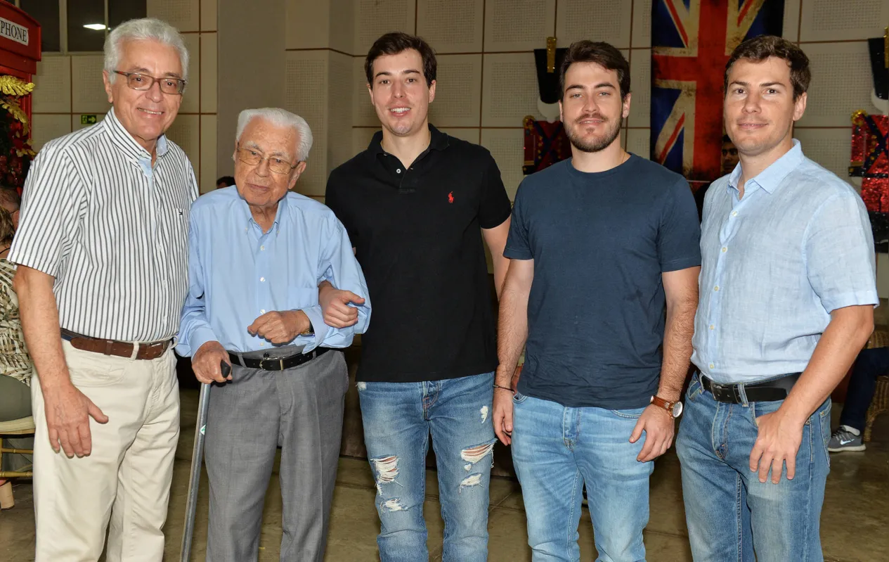 Luiz Fernando, Silfredo, Rodrigo, Luis Gustavo e Fernando Henrique Kalinowski