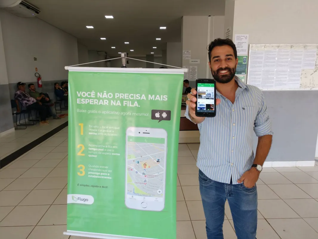 Guilherme Couto, fundador do Flugo: aplicativo permite 'entrar' na fila de estabelecimentos sem sair de casa
