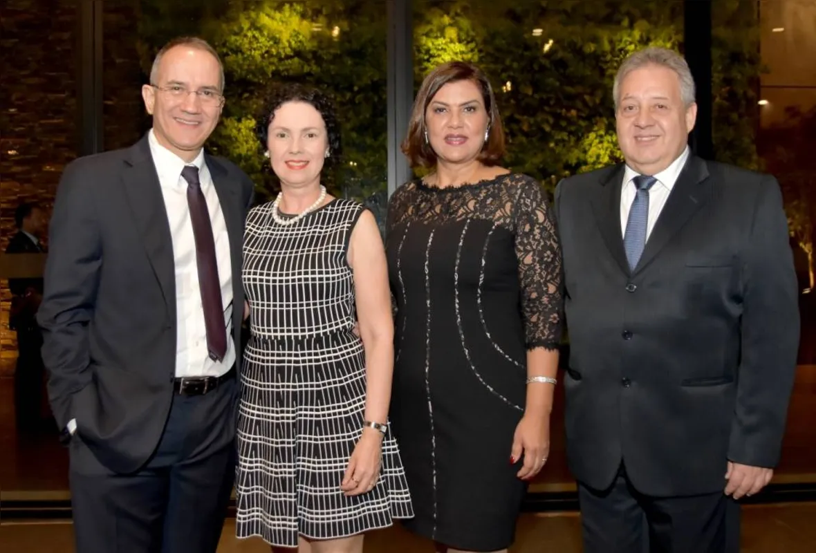 Alexandre e Cema Fabian; Célia e Erivelto Catussi