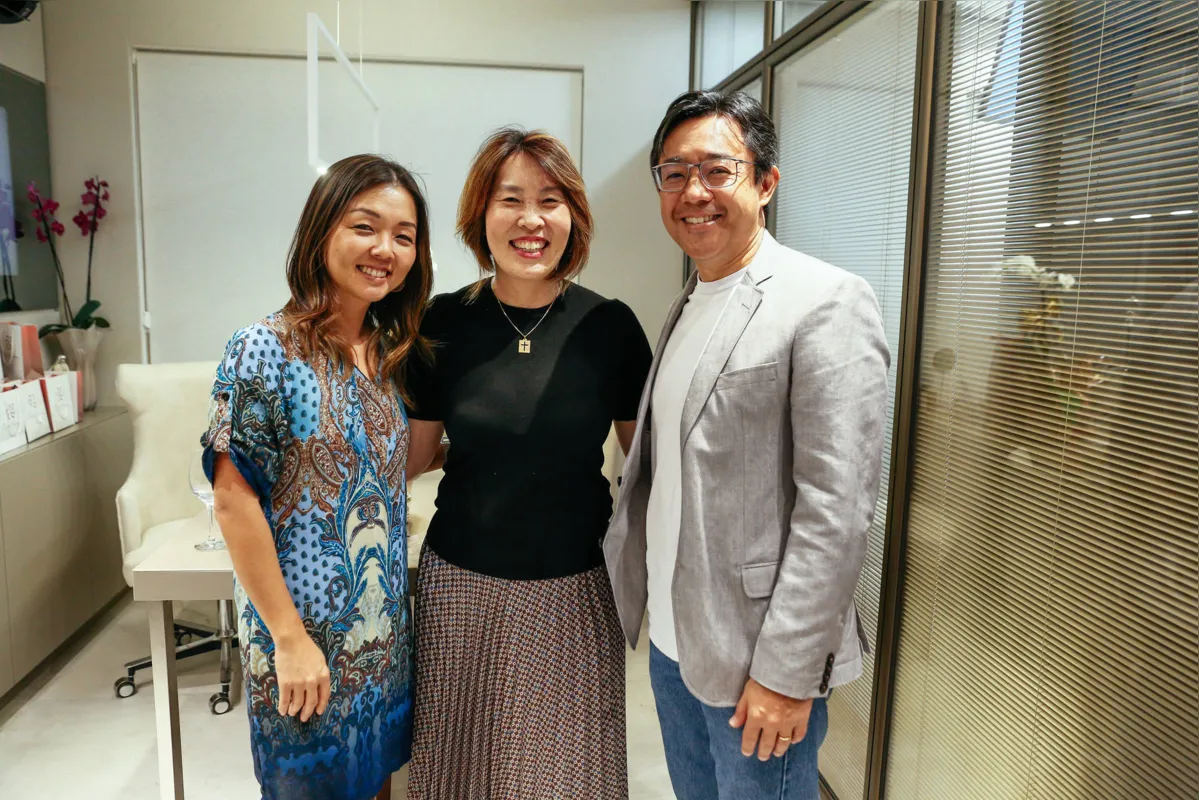 Cristina Torigoe, Fabiana Sato e Ricardo Nakamá
