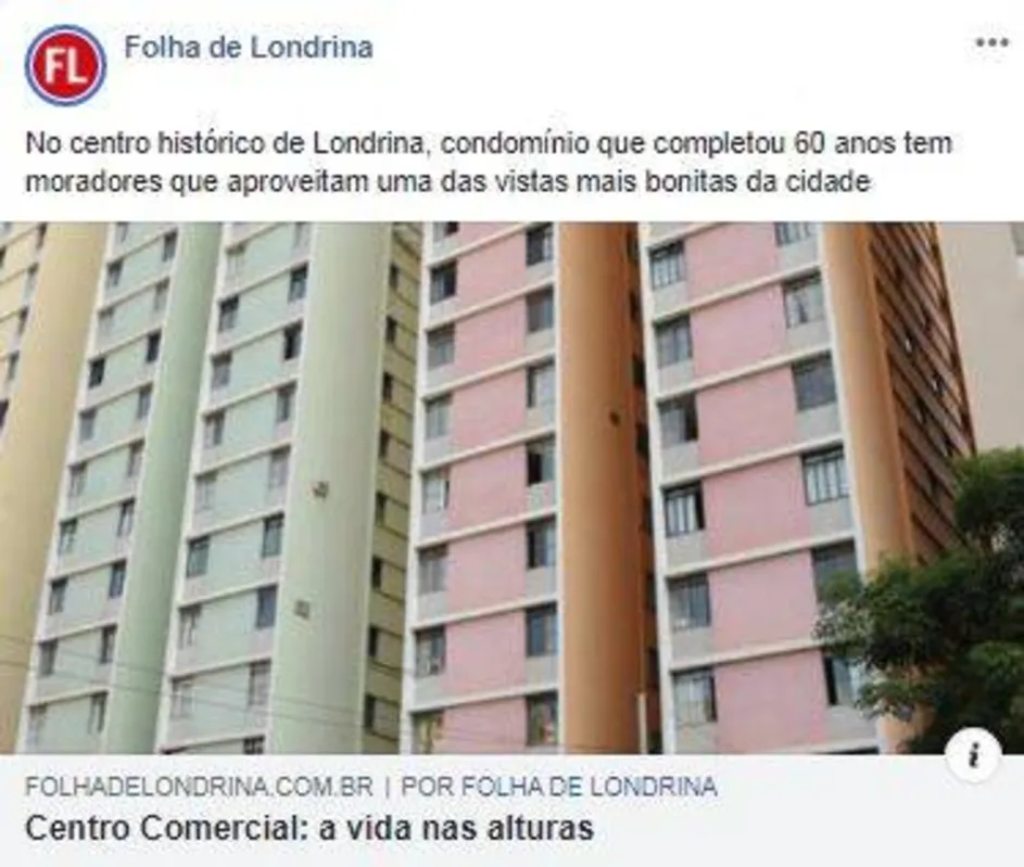 Imagem ilustrativa da imagem FOLHA NAS REDES - Centro Comercial