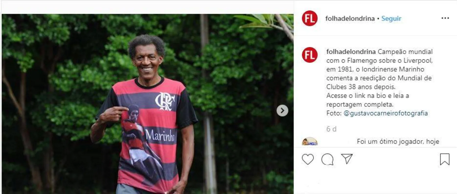 Imagem ilustrativa da imagem FOLHA NAS REDES - Entrevista com Marinho