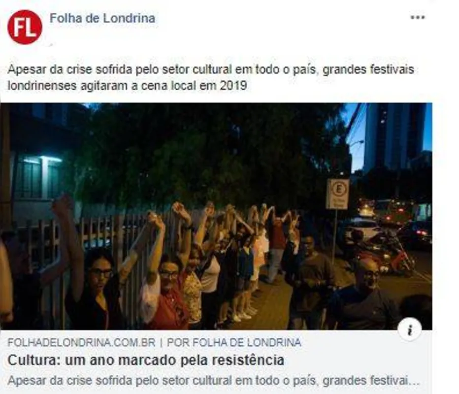 Imagem ilustrativa da imagem FOLHA NAS REDES - SOBRE CULTURA