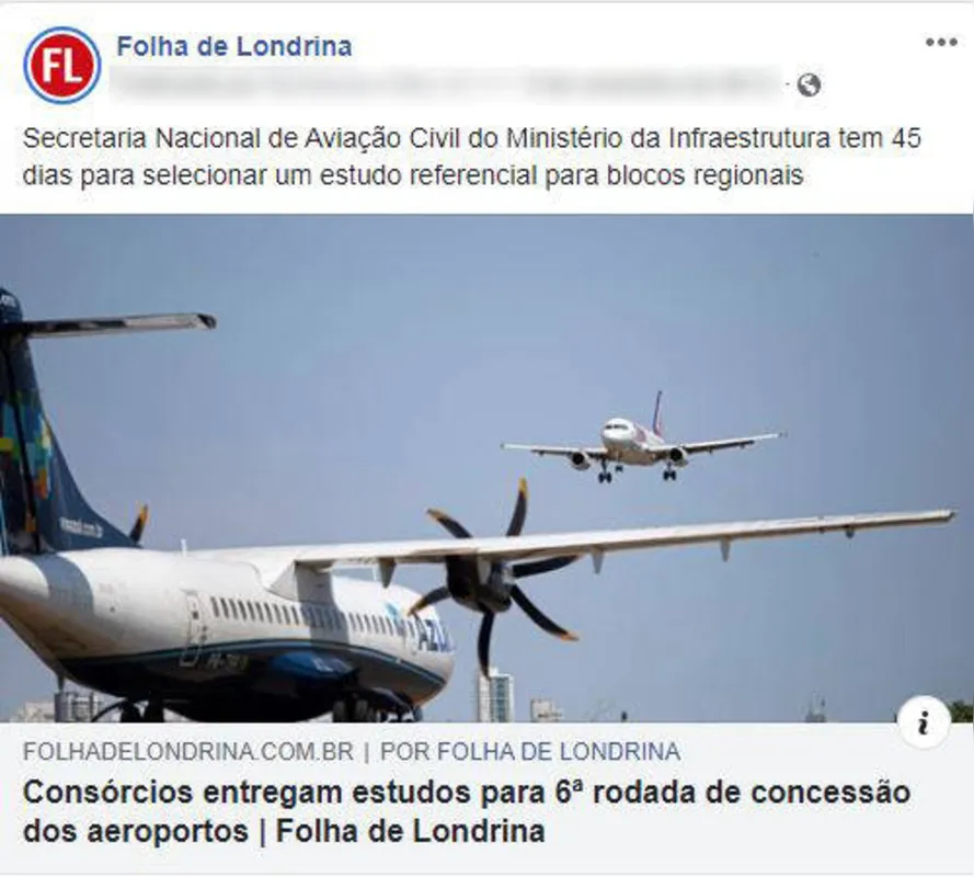 Imagem ilustrativa da imagem FOLHA nas Redes