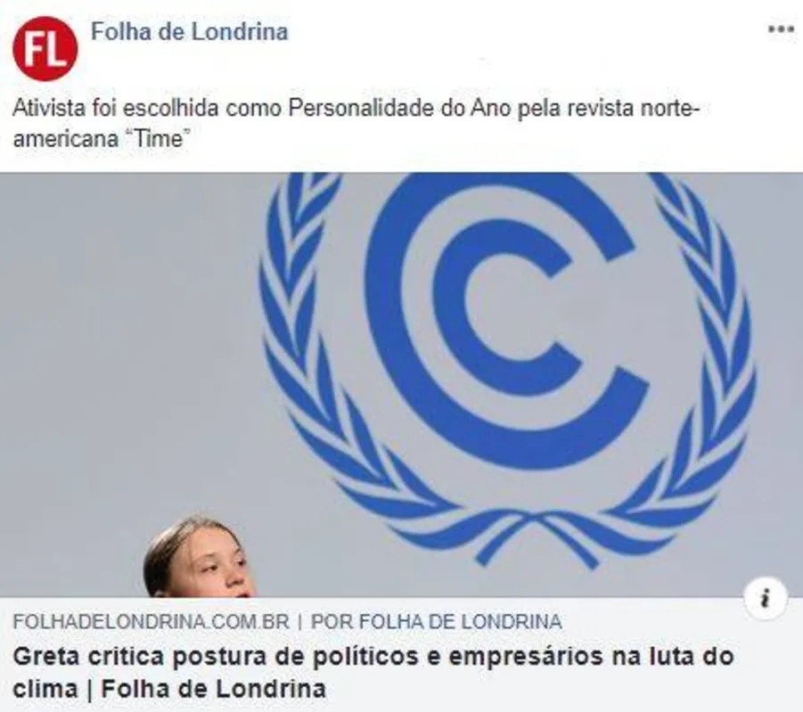 Imagem ilustrativa da imagem Folha nas Redes 19-12-19