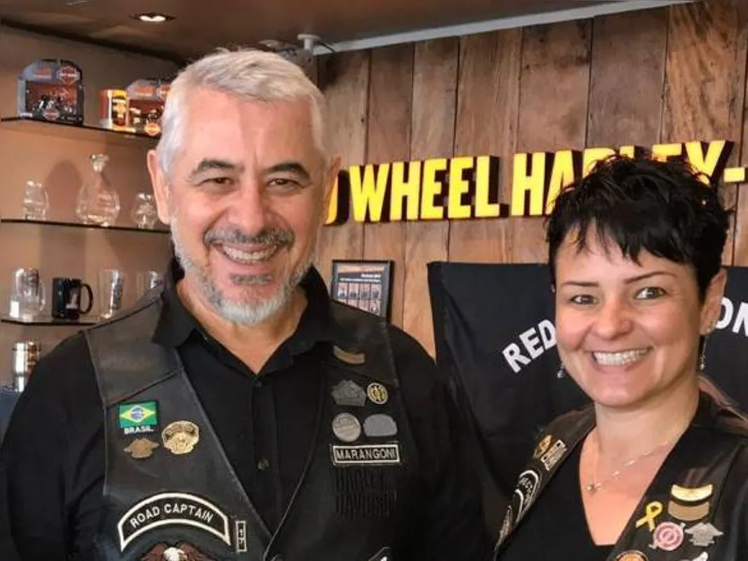  Marcos  e Erica Marangoni, presidente do HOG  