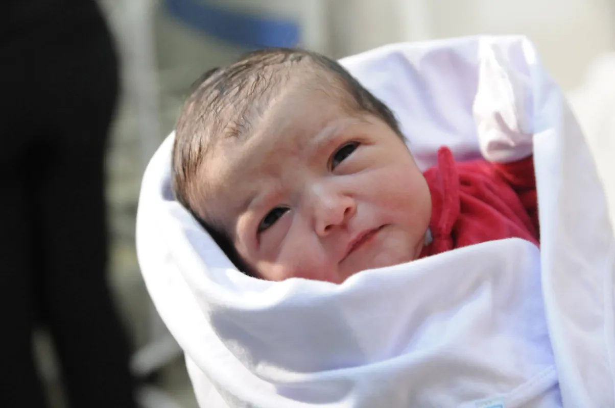 Ian nasceu nesta quarta-feira (30), com 47 cm e 3,4 kg