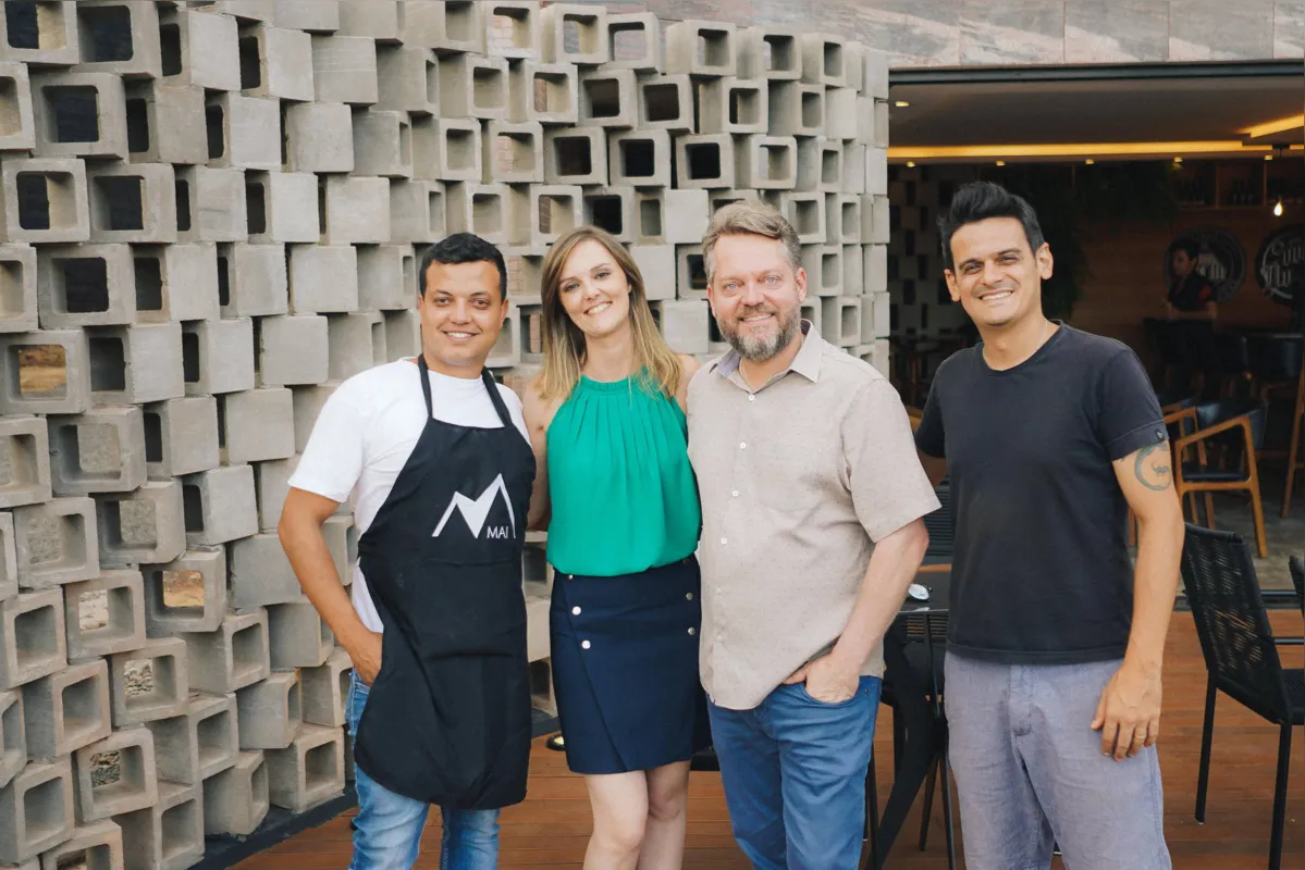 A arquiteta Fernanda Pomini e o empresário Marcus von Borstel, entre os idealizadores da MAI, Douglas Trindade e Renato Lincoln