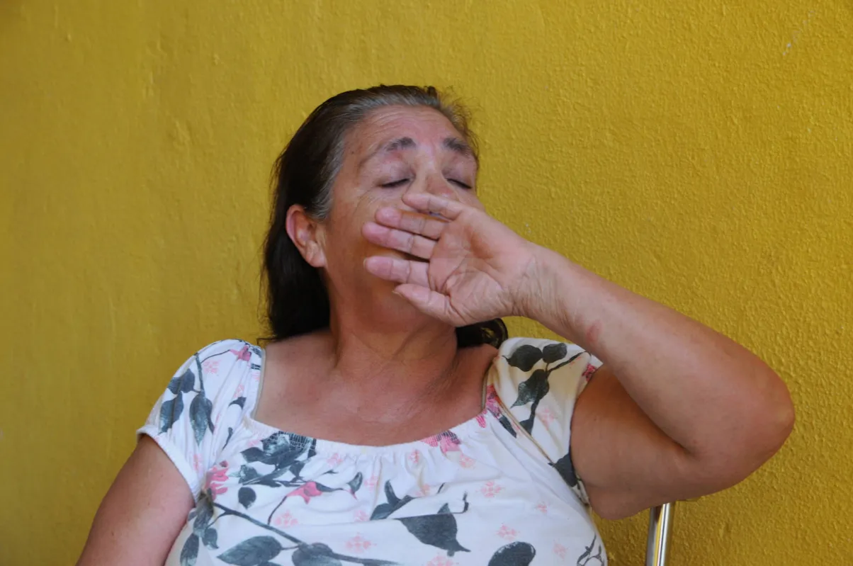 Natividade Maria Souza de Castro: "Muita dor no corpo" 