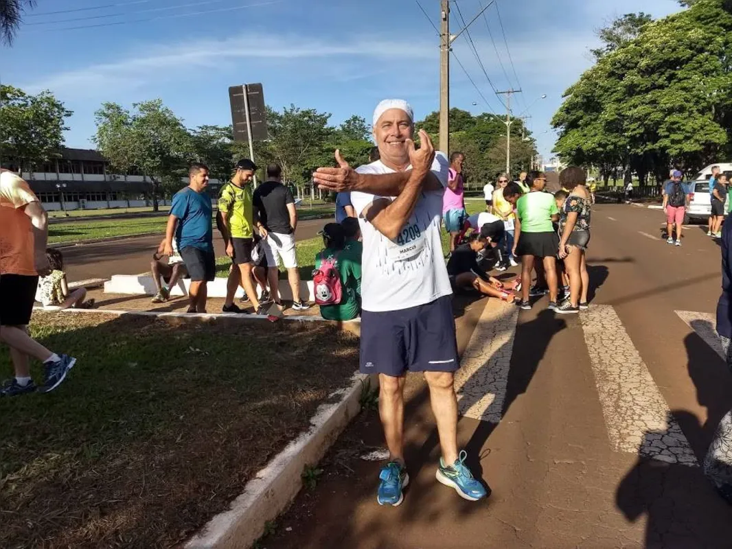 O arquiteto Marcos Antônio Romero participa de corridas há três anos
