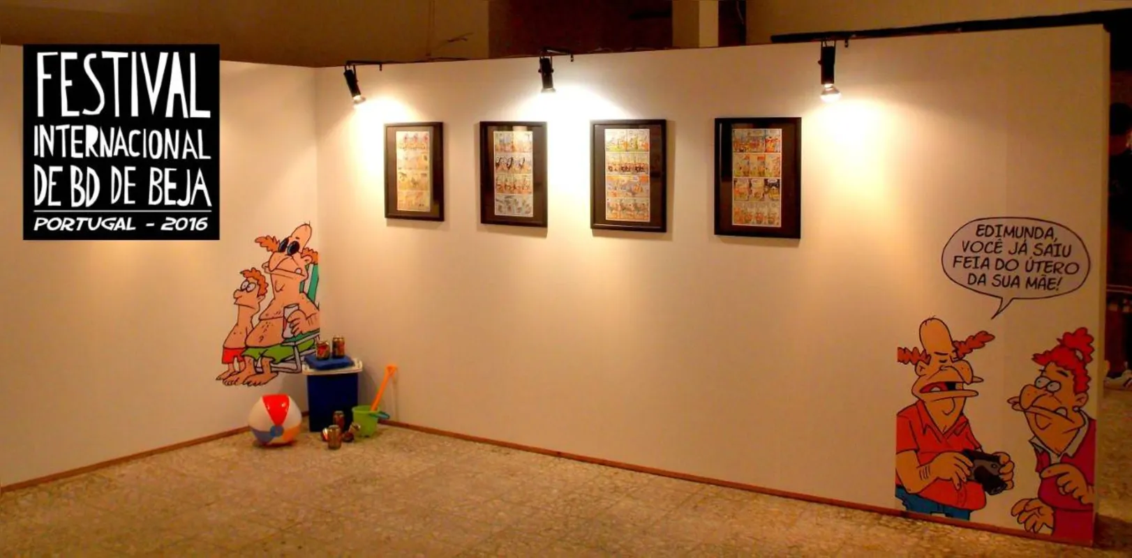 Exposição com personagens de Lucio Oliveira em Portugal: ideia de criar o Edibar se deu durante uma missa