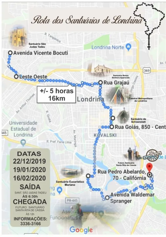Imagem ilustrativa da imagem Rota dos Santuários de Londrina ‘abre’ caminhos de fé