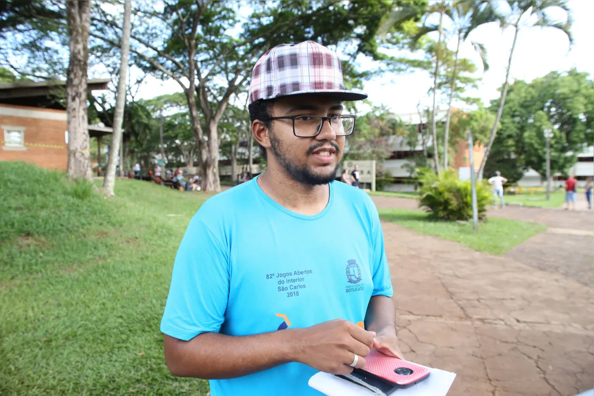 Daniel Henrique da Silva Costa, achou a prova de redação a mais difícil, ele concorre a uma vaga de Educação Física