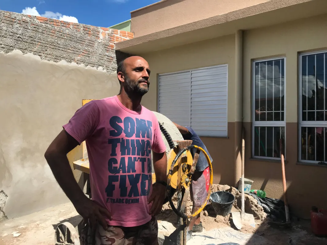 Willian Belodi está ampliando o imóvel:"É a primeira vez que tenho uma casa própria"