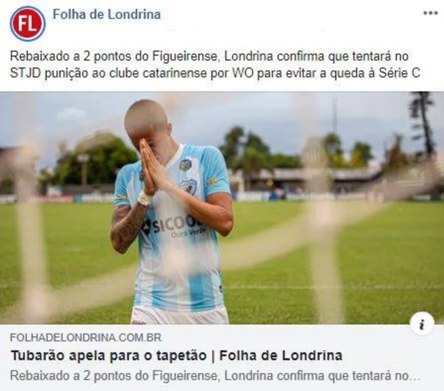 Imagem ilustrativa da imagem Tubarão na série C
