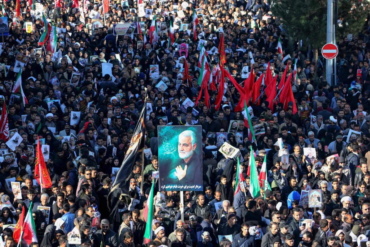 Corpo de Suleimani oi levado a várias cidades do Irã nos últimos dias, em cortejos que atraíram multidões 