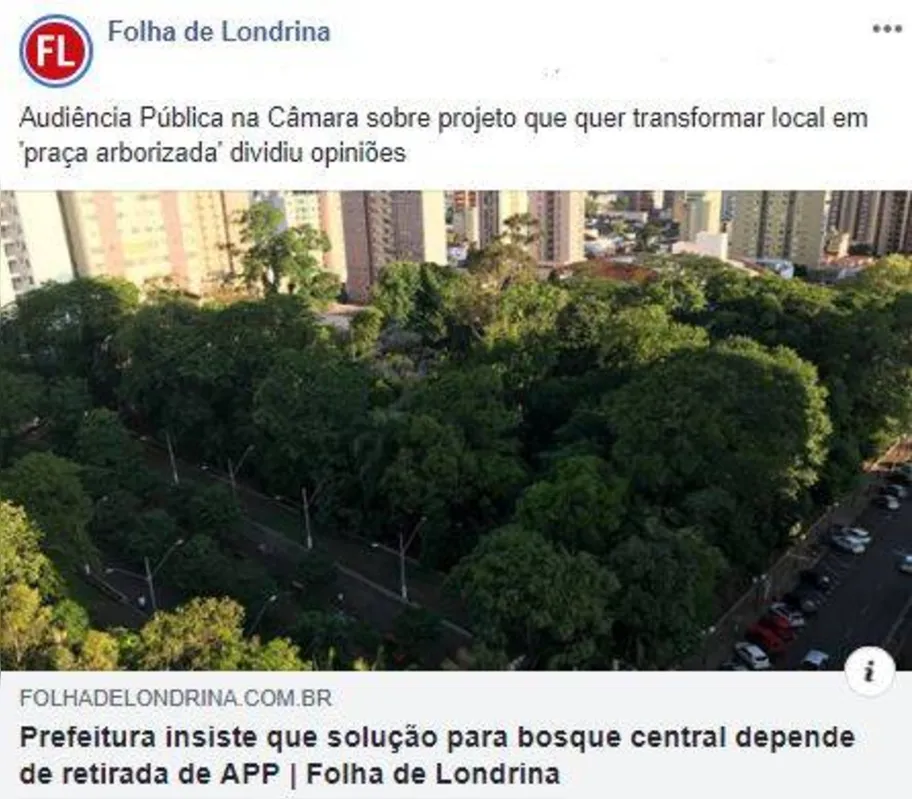 Imagem ilustrativa da imagem Uma praça no Bosque