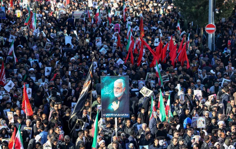Corpo de Suleimani oi levado a várias cidades do Irã nos últimos dias, em cortejos que atraíram multidões 
