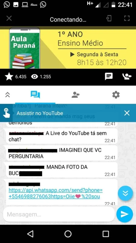 Imagem ilustrativa da imagem App da Educação tem chat com chamamento de suicídio coletivo