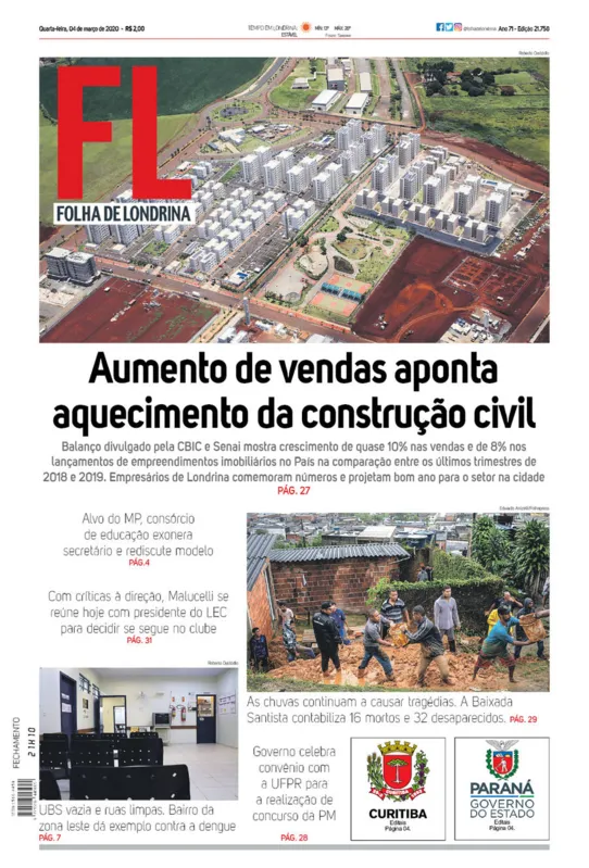 Imagem ilustrativa da imagem Capa 04/03/2020
