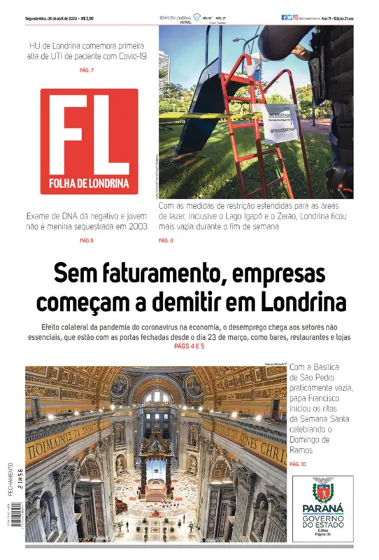 Imagem ilustrativa da imagem Capa 06/04/2020