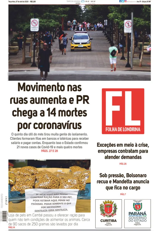 Imagem ilustrativa da imagem Capa 07/04/2020