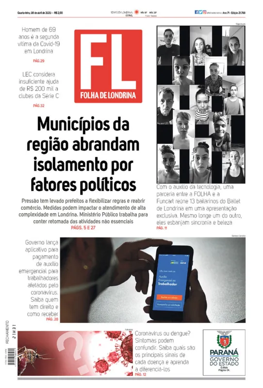 Imagem ilustrativa da imagem Capa 08/04/2020