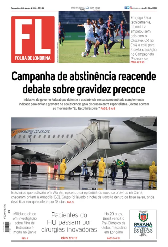 Imagem ilustrativa da imagem Capa 10/02/2020